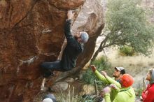 Bouldering in Hueco Tanks on 12/11/2019 with Blue Lizard Climbing and Yoga

Filename: SRM_20191211_1629030.jpg
Aperture: f/4.5
Shutter Speed: 1/250
Body: Canon EOS-1D Mark II
Lens: Canon EF 50mm f/1.8 II