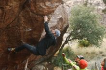 Bouldering in Hueco Tanks on 12/11/2019 with Blue Lizard Climbing and Yoga

Filename: SRM_20191211_1629070.jpg
Aperture: f/4.5
Shutter Speed: 1/320
Body: Canon EOS-1D Mark II
Lens: Canon EF 50mm f/1.8 II