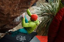 Bouldering in Hueco Tanks on 12/11/2019 with Blue Lizard Climbing and Yoga

Filename: SRM_20191211_1635300.jpg
Aperture: f/4.5
Shutter Speed: 1/250
Body: Canon EOS-1D Mark II
Lens: Canon EF 50mm f/1.8 II