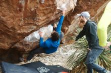 Bouldering in Hueco Tanks on 12/11/2019 with Blue Lizard Climbing and Yoga

Filename: SRM_20191211_1643540.jpg
Aperture: f/4.0
Shutter Speed: 1/100
Body: Canon EOS-1D Mark II
Lens: Canon EF 50mm f/1.8 II