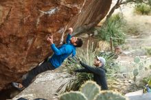 Bouldering in Hueco Tanks on 12/11/2019 with Blue Lizard Climbing and Yoga

Filename: SRM_20191211_1644030.jpg
Aperture: f/4.0
Shutter Speed: 1/125
Body: Canon EOS-1D Mark II
Lens: Canon EF 50mm f/1.8 II