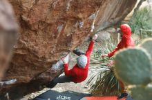 Bouldering in Hueco Tanks on 12/11/2019 with Blue Lizard Climbing and Yoga

Filename: SRM_20191211_1701300.jpg
Aperture: f/2.8
Shutter Speed: 1/320
Body: Canon EOS-1D Mark II
Lens: Canon EF 50mm f/1.8 II