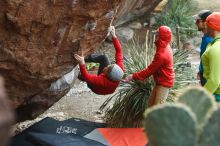 Bouldering in Hueco Tanks on 12/11/2019 with Blue Lizard Climbing and Yoga

Filename: SRM_20191211_1701350.jpg
Aperture: f/2.8
Shutter Speed: 1/500
Body: Canon EOS-1D Mark II
Lens: Canon EF 50mm f/1.8 II