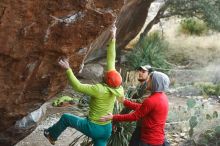 Bouldering in Hueco Tanks on 12/11/2019 with Blue Lizard Climbing and Yoga

Filename: SRM_20191211_1706181.jpg
Aperture: f/2.8
Shutter Speed: 1/500
Body: Canon EOS-1D Mark II
Lens: Canon EF 50mm f/1.8 II