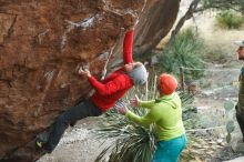 Bouldering in Hueco Tanks on 12/11/2019 with Blue Lizard Climbing and Yoga

Filename: SRM_20191211_1709170.jpg
Aperture: f/2.8
Shutter Speed: 1/400
Body: Canon EOS-1D Mark II
Lens: Canon EF 50mm f/1.8 II