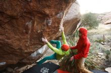 Bouldering in Hueco Tanks on 12/11/2019 with Blue Lizard Climbing and Yoga

Filename: SRM_20191211_1729000.jpg
Aperture: f/4.0
Shutter Speed: 1/250
Body: Canon EOS-1D Mark II
Lens: Canon EF 16-35mm f/2.8 L