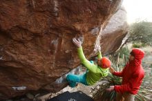 Bouldering in Hueco Tanks on 12/11/2019 with Blue Lizard Climbing and Yoga

Filename: SRM_20191211_1729040.jpg
Aperture: f/5.0
Shutter Speed: 1/250
Body: Canon EOS-1D Mark II
Lens: Canon EF 16-35mm f/2.8 L