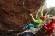 Bouldering in Hueco Tanks on 12/11/2019 with Blue Lizard Climbing and Yoga

Filename: SRM_20191211_1729101.jpg
Aperture: f/5.0
Shutter Speed: 1/250
Body: Canon EOS-1D Mark II
Lens: Canon EF 16-35mm f/2.8 L