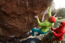 Bouldering in Hueco Tanks on 12/11/2019 with Blue Lizard Climbing and Yoga

Filename: SRM_20191211_1729102.jpg
Aperture: f/5.0
Shutter Speed: 1/250
Body: Canon EOS-1D Mark II
Lens: Canon EF 16-35mm f/2.8 L