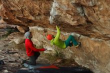 Bouldering in Hueco Tanks on 12/11/2019 with Blue Lizard Climbing and Yoga

Filename: SRM_20191211_1805470.jpg
Aperture: f/3.2
Shutter Speed: 1/250
Body: Canon EOS-1D Mark II
Lens: Canon EF 50mm f/1.8 II