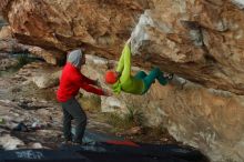 Bouldering in Hueco Tanks on 12/11/2019 with Blue Lizard Climbing and Yoga

Filename: SRM_20191211_1807340.jpg
Aperture: f/2.8
Shutter Speed: 1/250
Body: Canon EOS-1D Mark II
Lens: Canon EF 50mm f/1.8 II