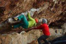 Bouldering in Hueco Tanks on 12/11/2019 with Blue Lizard Climbing and Yoga

Filename: SRM_20191211_1811010.jpg
Aperture: f/2.5
Shutter Speed: 1/250
Body: Canon EOS-1D Mark II
Lens: Canon EF 50mm f/1.8 II