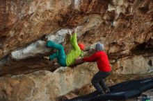 Bouldering in Hueco Tanks on 12/11/2019 with Blue Lizard Climbing and Yoga

Filename: SRM_20191211_1811320.jpg
Aperture: f/2.5
Shutter Speed: 1/250
Body: Canon EOS-1D Mark II
Lens: Canon EF 50mm f/1.8 II