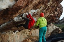 Bouldering in Hueco Tanks on 12/11/2019 with Blue Lizard Climbing and Yoga

Filename: SRM_20191211_1812560.jpg
Aperture: f/2.2
Shutter Speed: 1/250
Body: Canon EOS-1D Mark II
Lens: Canon EF 50mm f/1.8 II