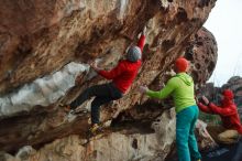 Bouldering in Hueco Tanks on 12/11/2019 with Blue Lizard Climbing and Yoga

Filename: SRM_20191211_1813101.jpg
Aperture: f/2.2
Shutter Speed: 1/250
Body: Canon EOS-1D Mark II
Lens: Canon EF 50mm f/1.8 II