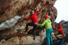 Bouldering in Hueco Tanks on 12/11/2019 with Blue Lizard Climbing and Yoga

Filename: SRM_20191211_1813110.jpg
Aperture: f/2.0
Shutter Speed: 1/250
Body: Canon EOS-1D Mark II
Lens: Canon EF 50mm f/1.8 II