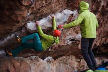 Bouldering in Hueco Tanks on 12/11/2019 with Blue Lizard Climbing and Yoga

Filename: SRM_20191211_1819020.jpg
Aperture: f/1.8
Shutter Speed: 1/250
Body: Canon EOS-1D Mark II
Lens: Canon EF 50mm f/1.8 II