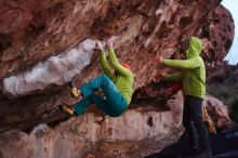 Bouldering in Hueco Tanks on 12/11/2019 with Blue Lizard Climbing and Yoga

Filename: SRM_20191211_1819280.jpg
Aperture: f/2.0
Shutter Speed: 1/250
Body: Canon EOS-1D Mark II
Lens: Canon EF 50mm f/1.8 II