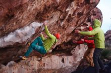 Bouldering in Hueco Tanks on 12/11/2019 with Blue Lizard Climbing and Yoga

Filename: SRM_20191211_1819330.jpg
Aperture: f/2.2
Shutter Speed: 1/200
Body: Canon EOS-1D Mark II
Lens: Canon EF 50mm f/1.8 II