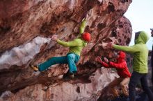 Bouldering in Hueco Tanks on 12/11/2019 with Blue Lizard Climbing and Yoga

Filename: SRM_20191211_1819360.jpg
Aperture: f/2.2
Shutter Speed: 1/200
Body: Canon EOS-1D Mark II
Lens: Canon EF 50mm f/1.8 II