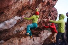 Bouldering in Hueco Tanks on 12/11/2019 with Blue Lizard Climbing and Yoga

Filename: SRM_20191211_1819361.jpg
Aperture: f/2.2
Shutter Speed: 1/200
Body: Canon EOS-1D Mark II
Lens: Canon EF 50mm f/1.8 II