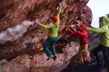 Bouldering in Hueco Tanks on 12/11/2019 with Blue Lizard Climbing and Yoga

Filename: SRM_20191211_1819390.jpg
Aperture: f/2.5
Shutter Speed: 1/200
Body: Canon EOS-1D Mark II
Lens: Canon EF 50mm f/1.8 II