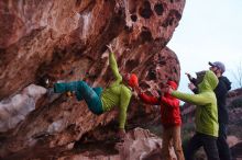 Bouldering in Hueco Tanks on 12/11/2019 with Blue Lizard Climbing and Yoga

Filename: SRM_20191211_1819450.jpg
Aperture: f/2.5
Shutter Speed: 1/200
Body: Canon EOS-1D Mark II
Lens: Canon EF 50mm f/1.8 II