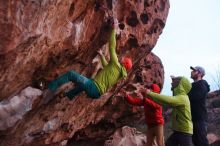 Bouldering in Hueco Tanks on 12/11/2019 with Blue Lizard Climbing and Yoga

Filename: SRM_20191211_1819460.jpg
Aperture: f/2.5
Shutter Speed: 1/200
Body: Canon EOS-1D Mark II
Lens: Canon EF 50mm f/1.8 II