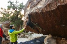 Bouldering in Hueco Tanks on 12/13/2019 with Blue Lizard Climbing and Yoga

Filename: SRM_20191213_1013400.jpg
Aperture: f/3.2
Shutter Speed: 1/250
Body: Canon EOS-1D Mark II
Lens: Canon EF 16-35mm f/2.8 L