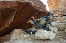 Bouldering in Hueco Tanks on 12/13/2019 with Blue Lizard Climbing and Yoga

Filename: SRM_20191213_1042510.jpg
Aperture: f/5.0
Shutter Speed: 1/250
Body: Canon EOS-1D Mark II
Lens: Canon EF 16-35mm f/2.8 L