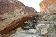 Bouldering in Hueco Tanks on 12/13/2019 with Blue Lizard Climbing and Yoga

Filename: SRM_20191213_1043010.jpg
Aperture: f/5.0
Shutter Speed: 1/250
Body: Canon EOS-1D Mark II
Lens: Canon EF 16-35mm f/2.8 L