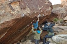 Bouldering in Hueco Tanks on 12/13/2019 with Blue Lizard Climbing and Yoga

Filename: SRM_20191213_1043120.jpg
Aperture: f/5.0
Shutter Speed: 1/250
Body: Canon EOS-1D Mark II
Lens: Canon EF 16-35mm f/2.8 L