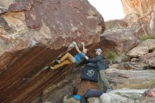 Bouldering in Hueco Tanks on 12/13/2019 with Blue Lizard Climbing and Yoga

Filename: SRM_20191213_1043250.jpg
Aperture: f/5.0
Shutter Speed: 1/250
Body: Canon EOS-1D Mark II
Lens: Canon EF 16-35mm f/2.8 L