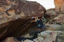 Bouldering in Hueco Tanks on 12/13/2019 with Blue Lizard Climbing and Yoga

Filename: SRM_20191213_1043370.jpg
Aperture: f/5.6
Shutter Speed: 1/250
Body: Canon EOS-1D Mark II
Lens: Canon EF 16-35mm f/2.8 L