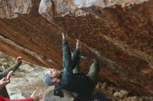 Bouldering in Hueco Tanks on 12/13/2019 with Blue Lizard Climbing and Yoga

Filename: SRM_20191213_1100210.jpg
Aperture: f/2.8
Shutter Speed: 1/400
Body: Canon EOS-1D Mark II
Lens: Canon EF 50mm f/1.8 II