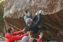 Bouldering in Hueco Tanks on 12/13/2019 with Blue Lizard Climbing and Yoga

Filename: SRM_20191213_1100370.jpg
Aperture: f/4.0
Shutter Speed: 1/250
Body: Canon EOS-1D Mark II
Lens: Canon EF 50mm f/1.8 II