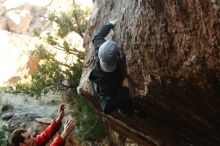 Bouldering in Hueco Tanks on 12/13/2019 with Blue Lizard Climbing and Yoga

Filename: SRM_20191213_1100460.jpg
Aperture: f/4.0
Shutter Speed: 1/250
Body: Canon EOS-1D Mark II
Lens: Canon EF 50mm f/1.8 II