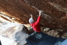 Bouldering in Hueco Tanks on 12/13/2019 with Blue Lizard Climbing and Yoga

Filename: SRM_20191213_1118313.jpg
Aperture: f/2.8
Shutter Speed: 1/250
Body: Canon EOS-1D Mark II
Lens: Canon EF 50mm f/1.8 II