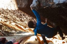 Bouldering in Hueco Tanks on 12/13/2019 with Blue Lizard Climbing and Yoga

Filename: SRM_20191213_1122440.jpg
Aperture: f/4.0
Shutter Speed: 1/250
Body: Canon EOS-1D Mark II
Lens: Canon EF 50mm f/1.8 II