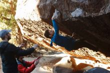 Bouldering in Hueco Tanks on 12/13/2019 with Blue Lizard Climbing and Yoga

Filename: SRM_20191213_1122500.jpg
Aperture: f/4.0
Shutter Speed: 1/250
Body: Canon EOS-1D Mark II
Lens: Canon EF 50mm f/1.8 II