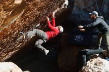 Bouldering in Hueco Tanks on 12/13/2019 with Blue Lizard Climbing and Yoga

Filename: SRM_20191213_1133080.jpg
Aperture: f/4.0
Shutter Speed: 1/250
Body: Canon EOS-1D Mark II
Lens: Canon EF 50mm f/1.8 II