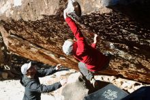 Bouldering in Hueco Tanks on 12/13/2019 with Blue Lizard Climbing and Yoga

Filename: SRM_20191213_1134520.jpg
Aperture: f/4.0
Shutter Speed: 1/250
Body: Canon EOS-1D Mark II
Lens: Canon EF 50mm f/1.8 II