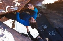 Bouldering in Hueco Tanks on 12/13/2019 with Blue Lizard Climbing and Yoga

Filename: SRM_20191213_1306480.jpg
Aperture: f/4.0
Shutter Speed: 1/320
Body: Canon EOS-1D Mark II
Lens: Canon EF 16-35mm f/2.8 L