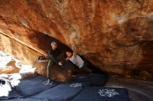 Bouldering in Hueco Tanks on 12/13/2019 with Blue Lizard Climbing and Yoga

Filename: SRM_20191213_1339031.jpg
Aperture: f/4.0
Shutter Speed: 1/250
Body: Canon EOS-1D Mark II
Lens: Canon EF 16-35mm f/2.8 L