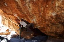 Bouldering in Hueco Tanks on 12/13/2019 with Blue Lizard Climbing and Yoga

Filename: SRM_20191213_1340480.jpg
Aperture: f/4.0
Shutter Speed: 1/250
Body: Canon EOS-1D Mark II
Lens: Canon EF 16-35mm f/2.8 L