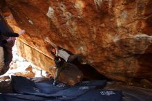 Bouldering in Hueco Tanks on 12/13/2019 with Blue Lizard Climbing and Yoga

Filename: SRM_20191213_1411450.jpg
Aperture: f/4.0
Shutter Speed: 1/250
Body: Canon EOS-1D Mark II
Lens: Canon EF 16-35mm f/2.8 L