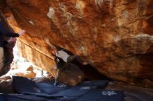 Bouldering in Hueco Tanks on 12/13/2019 with Blue Lizard Climbing and Yoga

Filename: SRM_20191213_1411460.jpg
Aperture: f/4.0
Shutter Speed: 1/250
Body: Canon EOS-1D Mark II
Lens: Canon EF 16-35mm f/2.8 L