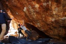 Bouldering in Hueco Tanks on 12/13/2019 with Blue Lizard Climbing and Yoga

Filename: SRM_20191213_1411530.jpg
Aperture: f/4.0
Shutter Speed: 1/250
Body: Canon EOS-1D Mark II
Lens: Canon EF 16-35mm f/2.8 L