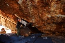 Bouldering in Hueco Tanks on 12/13/2019 with Blue Lizard Climbing and Yoga

Filename: SRM_20191213_1457230.jpg
Aperture: f/4.0
Shutter Speed: 1/250
Body: Canon EOS-1D Mark II
Lens: Canon EF 16-35mm f/2.8 L