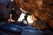 Bouldering in Hueco Tanks on 12/13/2019 with Blue Lizard Climbing and Yoga

Filename: SRM_20191213_1510070.jpg
Aperture: f/4.0
Shutter Speed: 1/250
Body: Canon EOS-1D Mark II
Lens: Canon EF 16-35mm f/2.8 L